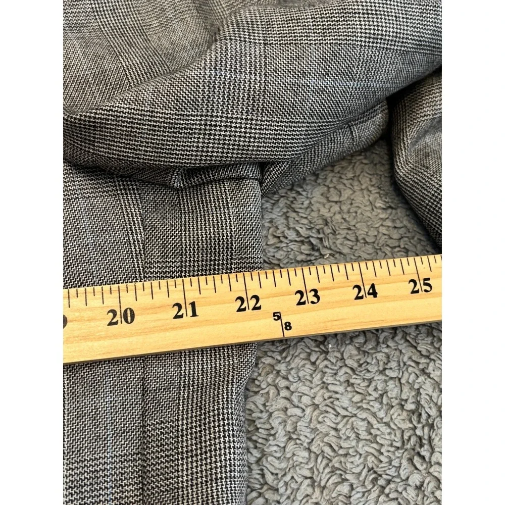 Joseph A Bank Sport Coat Blazer Mens 44R Gray Silk Camelhair Blend Jacket FLAW